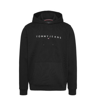 Tommy Jeans Reg Linear Logo sweatshirt sort