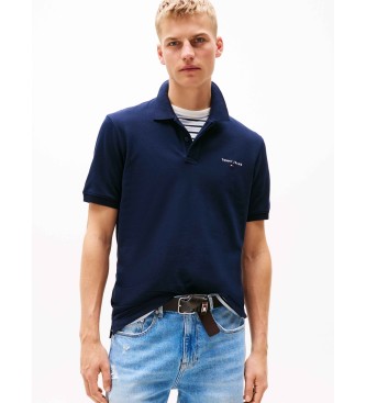 Tommy Jeans Regular fit navy polo shirt