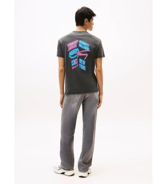 Tommy Jeans T-shirt mit schwarzem Aufdruck