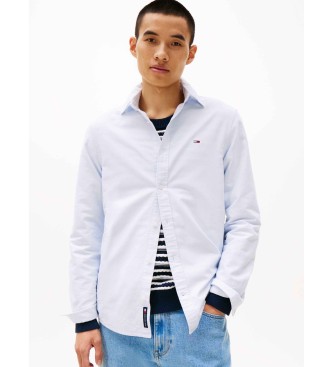 Tommy Jeans Chemise oxford bleue  coupe rgulire