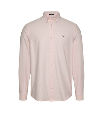 Tommy Jeans Regular fit oxford overhemd roze