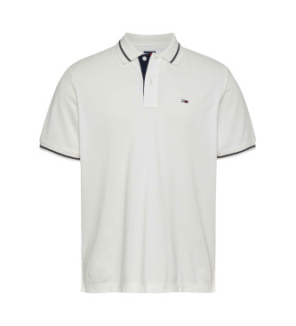 Tommy Jeans TJM kortrmad polo vit ecru