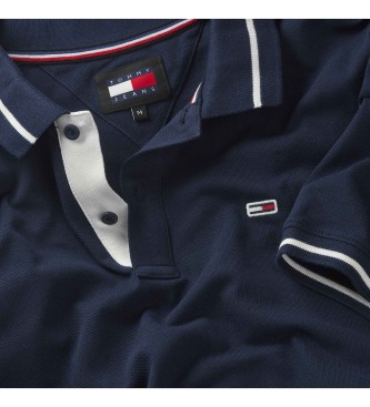 Tommy Jeans Reg tipping navy polo shirt