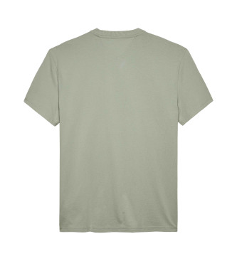 Tommy Jeans Rundhals-T-Shirt mit grnem Logo