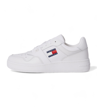Tommy Hilfiger Retro Basket Ess hvide l�dersko