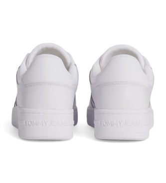 Tommy Hilfiger Retro Basket Ess hvide l�dersko