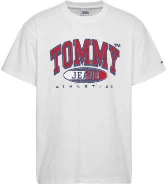 Tommy Jeans T-Shirt large Logo blanc