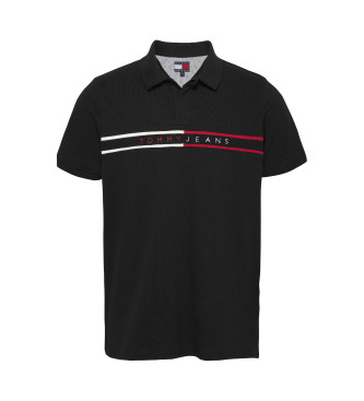 Tommy Jeans TJM polo shirt white black