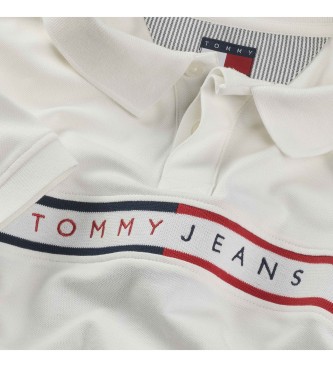 Tommy Jeans Plo TJM em branco e cru