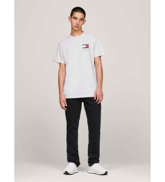 Tommy Jeans T-shirt Essential slim fit z szarym logo