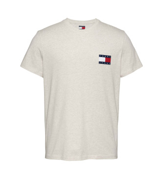 Tommy Jeans T-shirt bianca con logo slim fit