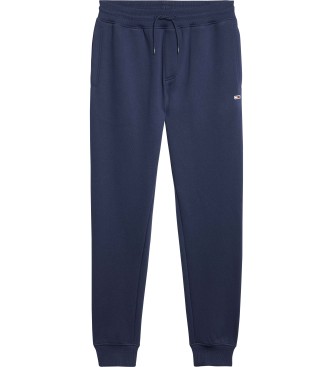 Tommy Jeans Marineblaue schmale Fleece-Hose