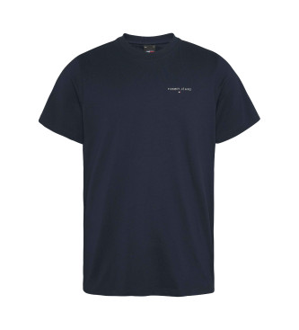 Tommy Jeans T-shirt Slim Linear w kolorze granatowym