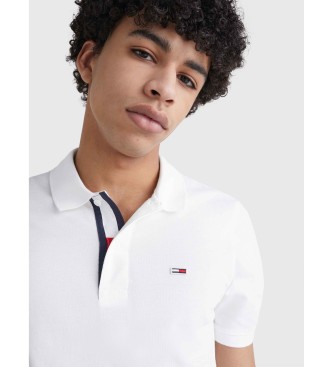 Tommy Jeans Polo Slim in Puro Cotone Bianca