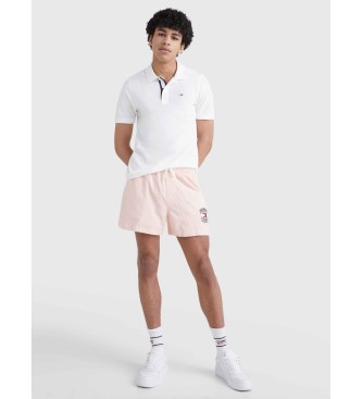 Tommy Jeans Polo Puur Katoen Slim wit