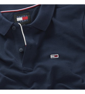 Tommy Jeans Polo slim blu scuro con logo