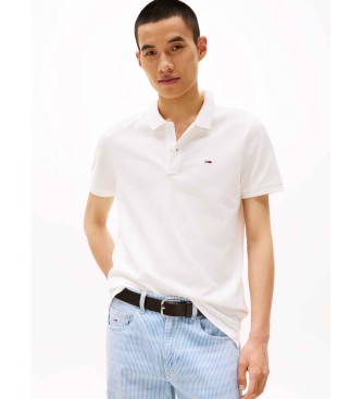 Tommy Jeans Slank poloshirt met wit logo