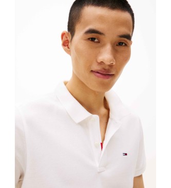 Tommy Jeans Slank poloshirt met wit logo