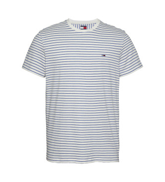 Tommy Jeans Blaues Kurzarm-T-Shirt mit schmaler Passform