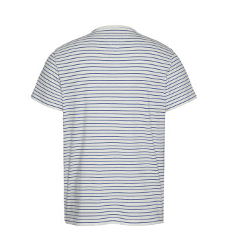 Tommy Jeans Blaues Kurzarm-T-Shirt mit schmaler Passform