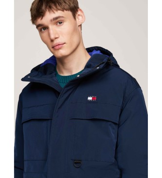 Tommy Jeans Parka in tela tecnica blu scuro