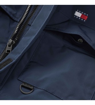 Tommy Jeans Parka in tela tecnica blu scuro