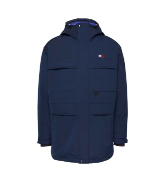 Tommy Jeans Parka in tela tecnica blu scuro