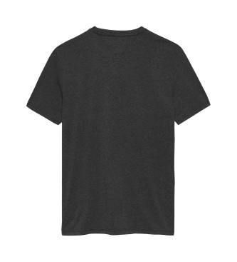 Tommy Jeans Gemarmerd extra slim fit t-shirt zwart