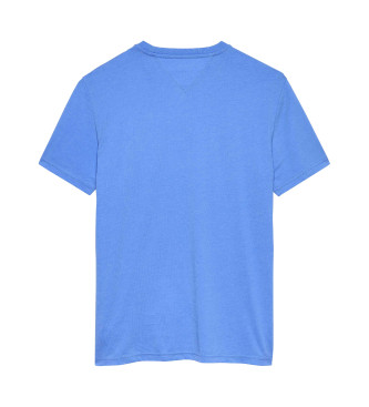 Tommy Jeans Marmoriertes extra schmal geschnittenes T-Shirt blau