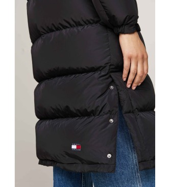 Tommy Jeans Alaska puffer plašč črne barve