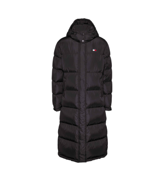 Tommy Jeans Cappotto trapuntato Alaska con cappuccio nero