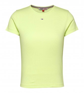 Tommy Jeans Essential Ribbed T-shirt green
