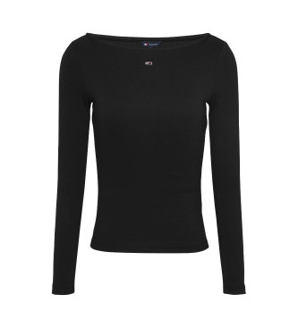 Tommy Jeans Long sleeve black T-shirt