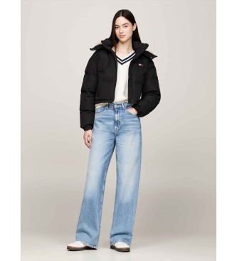 Tommy Jeans Alaska Faux Coat svart