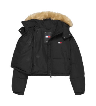 Tommy Jeans Alaska Faux Coat svart