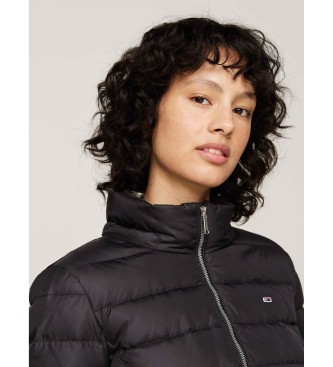 Tommy Jeans Abrigo puffer Essential Hooded Down negro