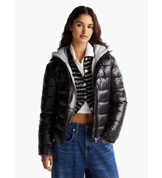 Tommy Jeans Extra shiny quilted jacket black