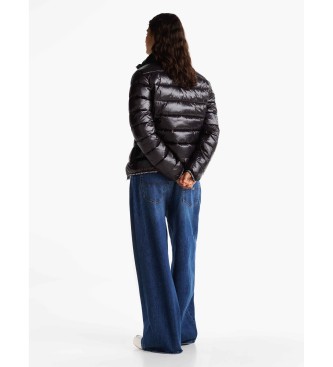 Tommy Jeans Extra shiny quilted jacket black