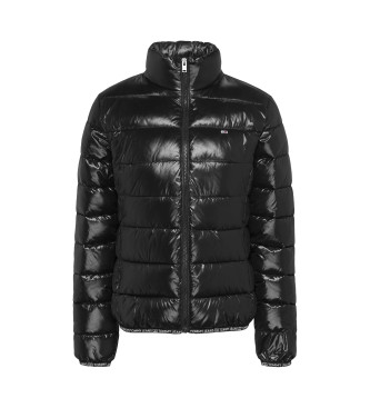 Tommy Jeans Extra shiny quilted jacket black