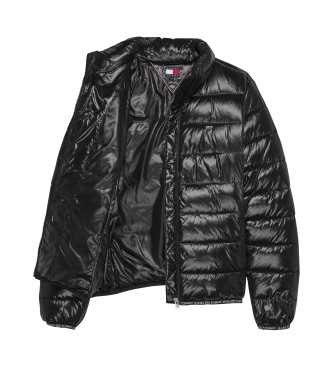 Tommy Jeans Extra shiny quilted jacket black