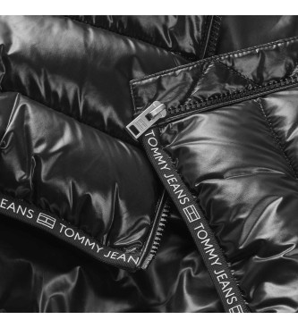 Tommy Jeans Extra shiny quilted jacket black