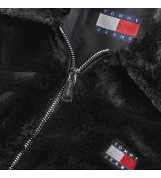 Tommy Jeans Samtjacke schwarz