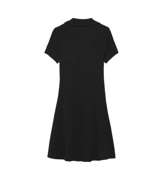 Tommy Jeans Kleid schmaler V-Ausschnitt schwarz