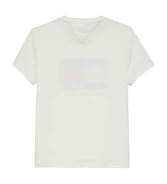 Tommy Jeans T-shirt med blomster i hvid