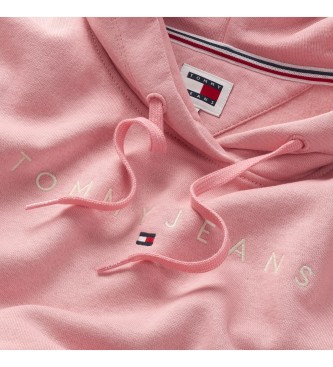 Tommy Jeans Sudadera Linear rosa