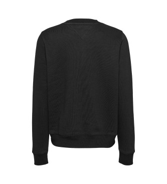 Tommy Jeans Sweat  col ras du cou avec logo  noir