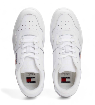 Tommy Jeans Vita fintandade l�dertofflor