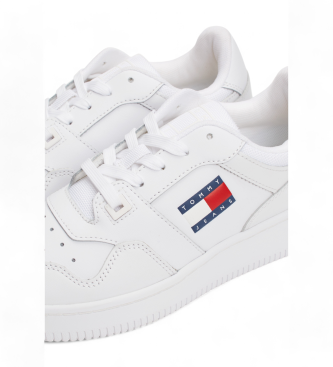 Tommy Jeans Vita fintandade l�dertofflor