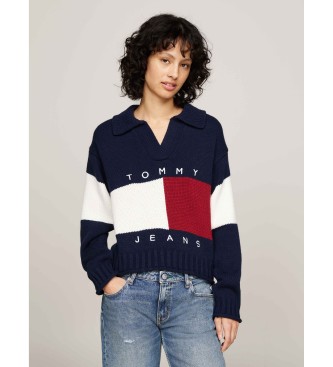 Tommy Jeans Jersey Rwb Flag Rugby marino