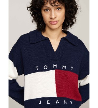 Tommy Jeans Jersey Rwb Flag Rugby marino